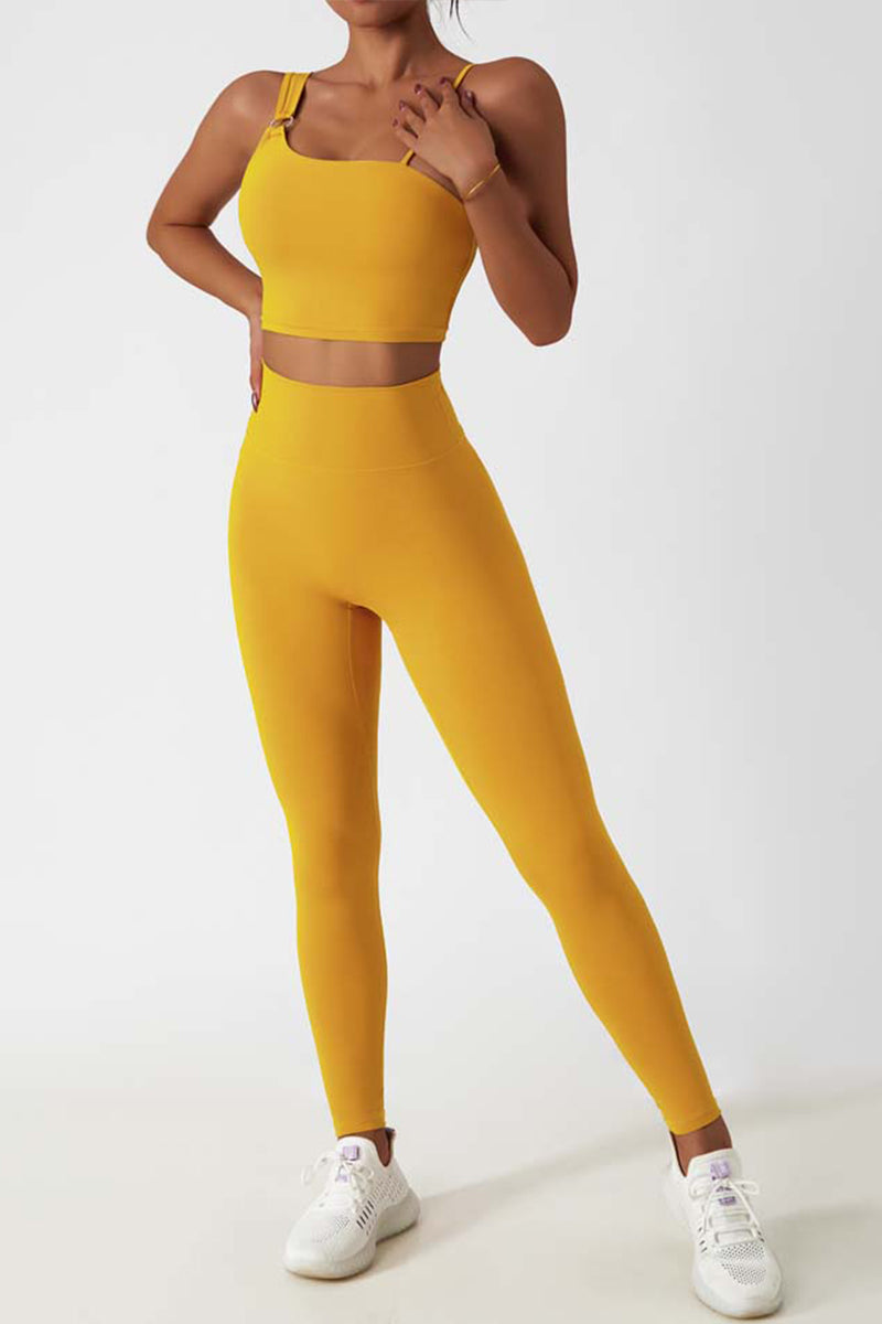 Maxpieny™  Buttery-soft Yellow Tulip Leggings