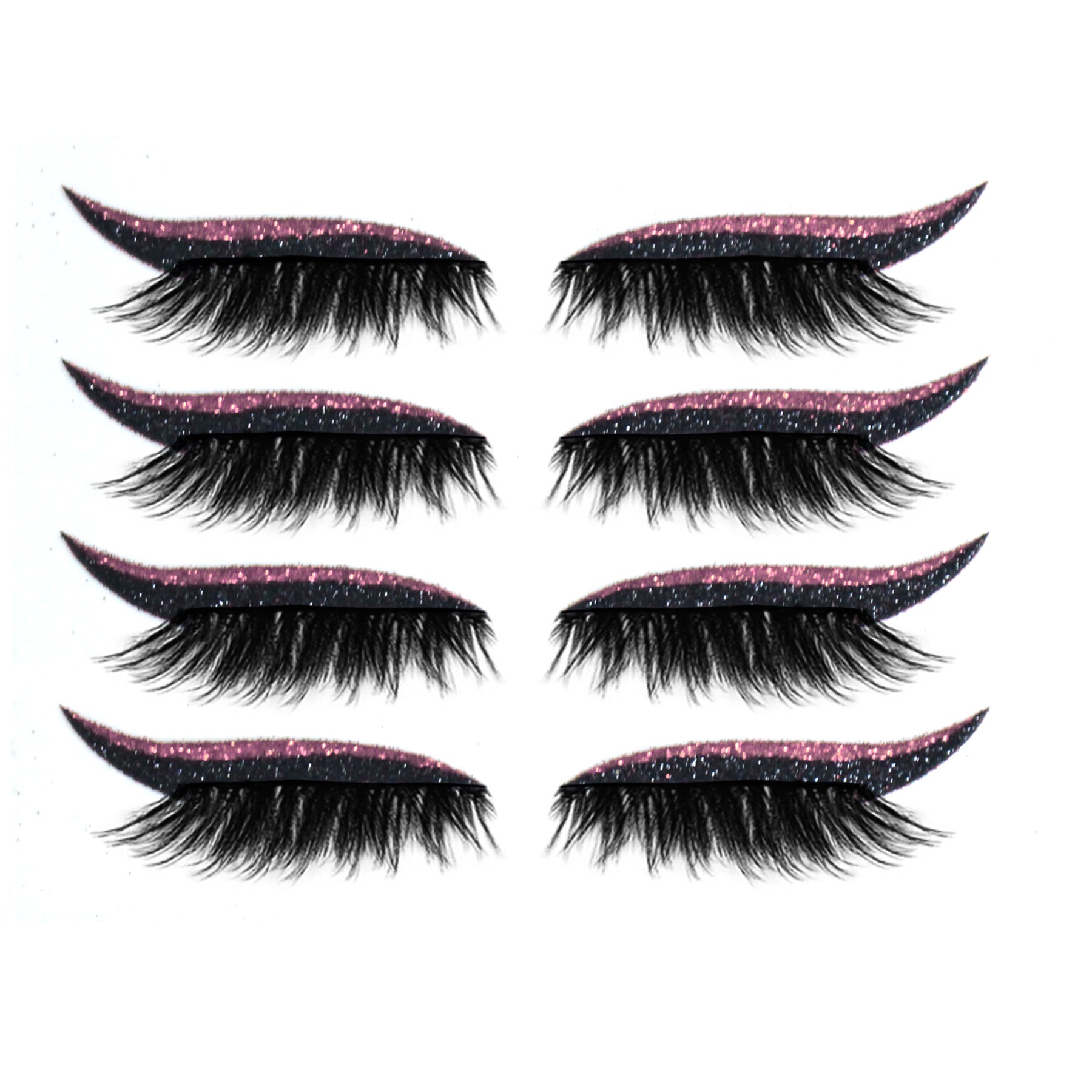 Mother's Day Sale-49% OFF🔥Reusable Eyeliner and Eyelash Stickers with Glitter