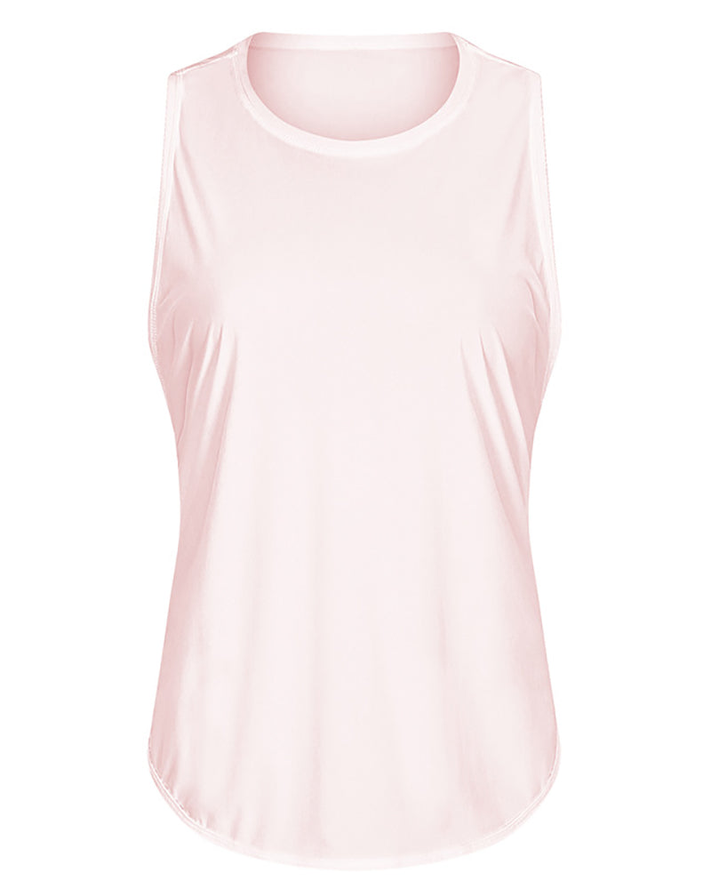 Women Spring & Summer Breathable Quick Dry New Yoga T-shirt Vest 4-12