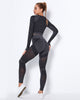 Hollow Out Seamless Yoga Set Sport Outfits Women Black Two 2 Piece Crop Top Bra Leggings Workout Gym suit Fitness Sport Sets