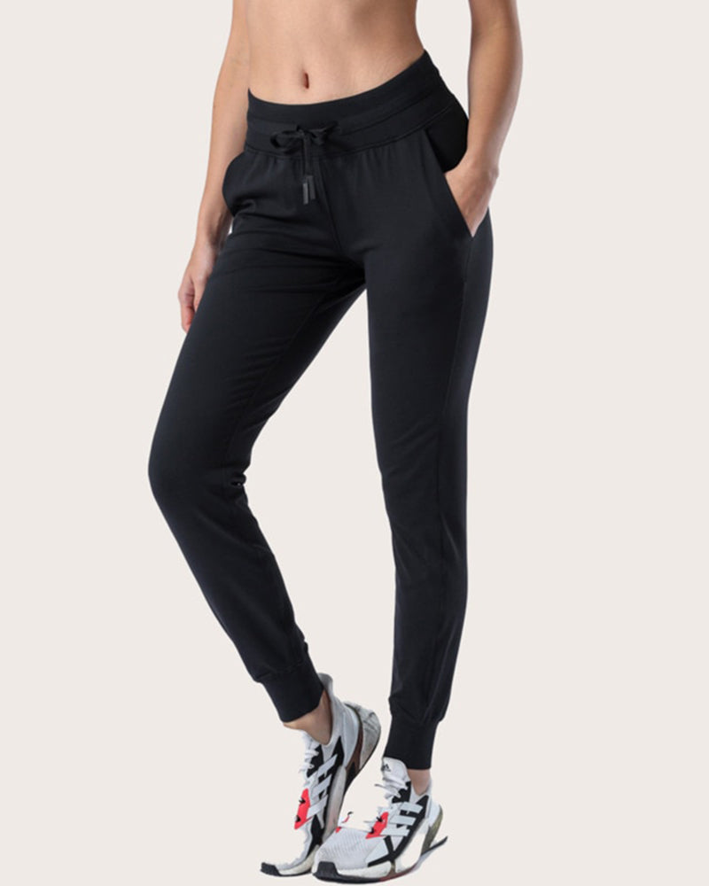 Women's High Waist Jogging Yoga Capris Casual Trousers Breathable Fitness Pants Women Squat Proof Leggings Sweatpants