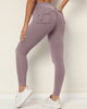 Women High Waist Back Pocket Running Fitness Leggings S-L