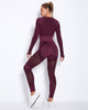 Hollow Out Seamless Yoga Set Sport Outfits Women Black Two 2 Piece Crop Top Bra Leggings Workout Gym suit Fitness Sport Sets