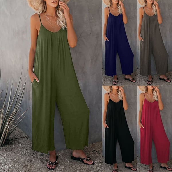 HOT SALE🔥Ultimate Flowy Jumpsuit with Pockets